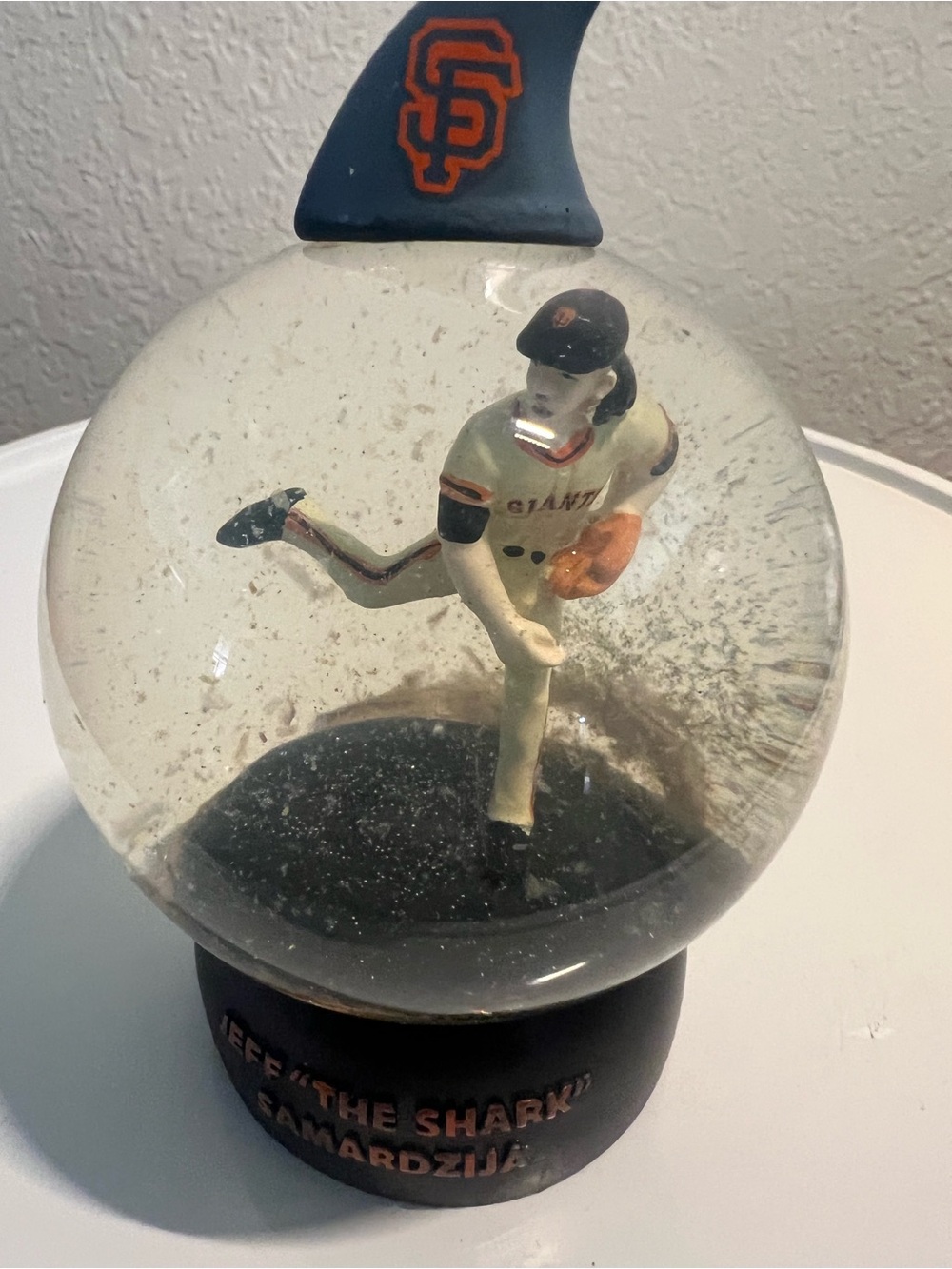 2017 San Francisco Giants Jeff Samardzija "Shark" Snow Globe (NIB / SGA)